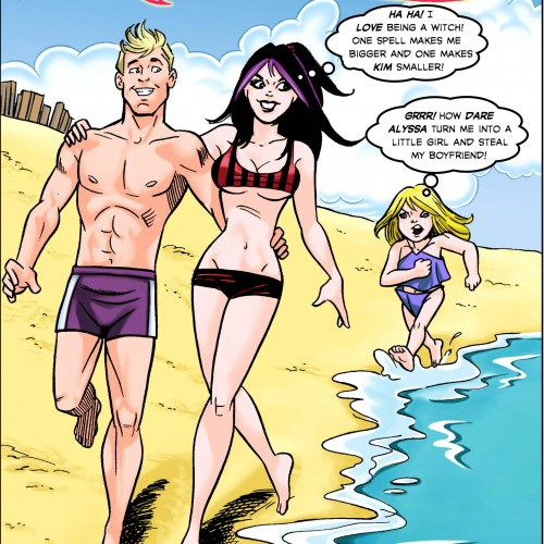 Alyssa the Witch Little Sister Age Regression Comic