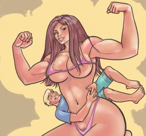 Female Muscle Growth Comic by Bojay